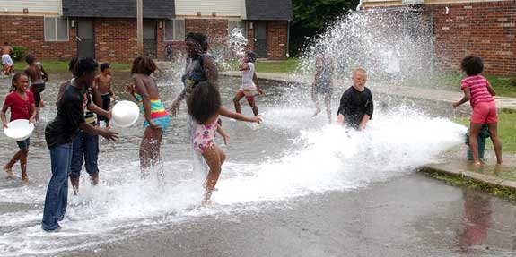 Rejoicing in a Free Flowing Fire Plug