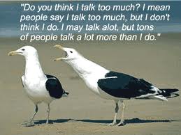 talking too much