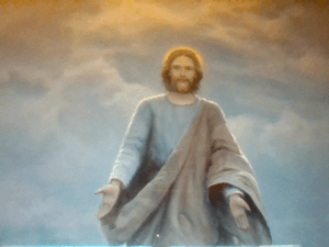 Jesus pic walking on water