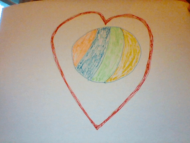 beach ball heart