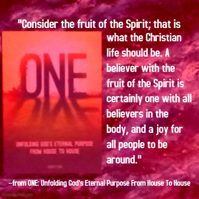 ONE poster fruit of the Spirit