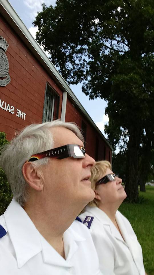 Solar eclipse at Berry Street
